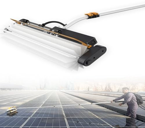 Lakenbroade Electric Washing Kit: Water-fed Brush, Cobweb Duster Squeegee and Soap Dispenser, Window Cleaning Pole, Water Fed Telescopic Brush, Window Cleaner Equipment,7.5m