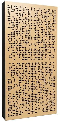 Bluetone Acoustics Binary AbFuser Akustikpaneele – Schalldämmung Akustikplatten – Akustik Absorber und Diffusor zum Heimkino, Studio, Wohnzimmer- Acoustic Panel (Beige, 100x50x7cm)