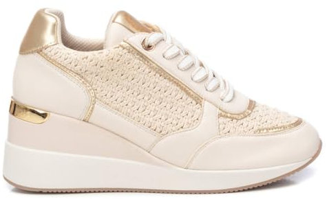 XTI - Zapatilla Mujer Beige - Calzado Cómodo y Versátil - Moda Casual - Modelo 14393001 (Talla 39)