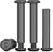 Drenky Vis De Connexion M6x35mm Vis De Meubles En Acier Inoxydable A2 V2A Connecteurs De Meubles M6 Lot De 10 Vis De Raccordement Noir (10 Vis Pour Meubles, 10 écrou à Douille)