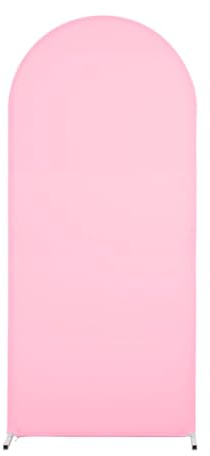 Zstar Hochzeitsbogen-Abdeckungen, Doubleside Hochzeitsbogen Abdeckung Hintergrundabdeckung, Spandex Bogenbezug Deko für Zeremonie, Geburtstagsparty, Zeremonie, Bankett,Rosa,3.3x6.6 ft/1.0x2.0m