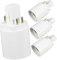 QUMIIRITY Pbt Plastic G24q to E27 Light Bulb Adapter Easy to Install Lamp Socket Converter Versatile for Homes Offices and Shops