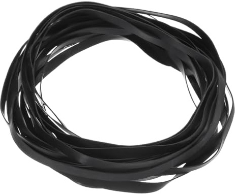 QUARKZMAN 20 Stück Plattenspielerriemen Gefaltet Länge 110-145mm Breite 5mm | Ersatz Gummiriemen für Plattenspieler, passend für alle Arten von riemengetriebenen Plattenspielern
