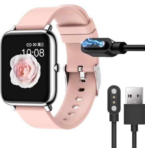Lamshaw Magnetisches Ladegerät kompatibel mit Idealroyal P22 Smart Watch, magnetisch, USB-Ladegerät, kompatibel mit Idealroyal P22 (schwarz)