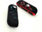 M Menbis Custodia in Silicone Narwhalss per Switch joy con (1 Paio, L/R) – Cover Protettiva Antiscivolo con Cappucci per Levetta, Antiurto e Resistente ai Graffi. (Nero (con grip per i poll)