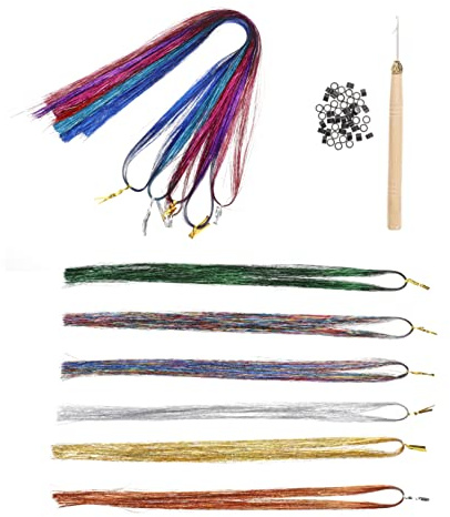 Haarglitzersträhnen 1 Satz mit Glitzer, Haaraccessoires für Mädchen