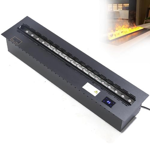 Cheminée à Vapeur D'eau, Cheminée Décorative avec Flamme Atomisée 3D, Cheminée électrique Encastrable, Cheminée électrique à Poser, Cheminée électrique Effet Flamme,150cm/59.0in