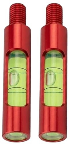 Ameble 2-teiliges Bogen-Nivellierungs-Set, leicht, zum Einschrauben, für Bogenschießen, Bogen-Niveau-Werkzeug, passend für die meisten Compound-Bögen, Stabilisatorhalterungen, Bogenschießen-Zubehör