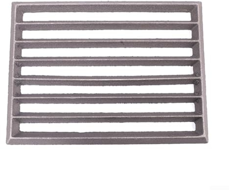 Quadratischer Kaminrost Gusseisen，Ascherost für Kaminofen，für Hark ，Kamin Feuerrost，Robuster und Massiv Gusseisen Gitter，Kaminofen Rost ，Feuerrost Grillkamin (23.5 * 17CM)