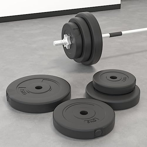 Sophrelle Dischi per Pesi 6 pz 30 kg in Cemento Nero,93599