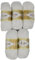 Alize 5 x 100 Gramm Wolle Diva Batik einfarbig, 500 Gramm merzerisierte Strickwolle Microfiber-Acryl (weiß 55)