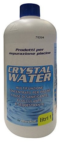 New Plast 0772 - Crystal Water Multifunzione Concentrato per Acqua Piscina, Flacone 1 lt