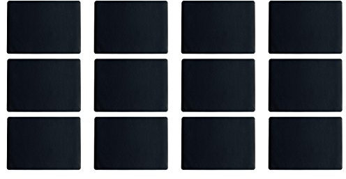 ASA Selection 7805420 Lederoptik Tischset, 46 x 33 cm, Polychlorid, schwarz (12er Pack)