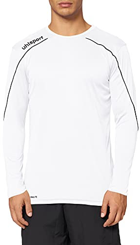 Uhlsport Stream 22 Long Sleeve Jersey Men, Bordeaux/Sky Blue, Moisture Wicking Dry Tech, Size XXL
