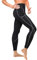 Gotoly Damen Neopren Sporthose Gewichtsverlust Sauna Hose Abnehmen Leggings Yoga Jogging Fitness Hot Thermo Sweat Gym Tights Wear Workout Body Shaper mit Taschen (S, Schwarz)