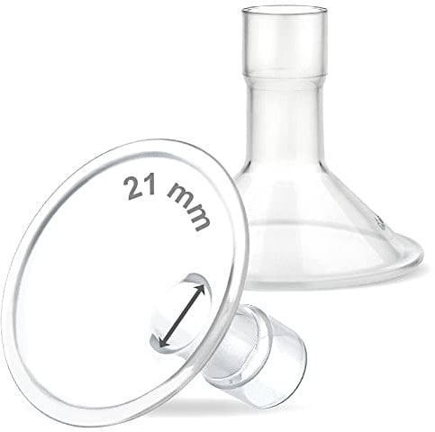 Maymom Myfit 21Mm Shields; Compatible with Medela Breast Pump- Personalfit, Freestyle, Harmony, Maxi, Freestyle Flex Connector; Connect to Widemouth/Narrow Connector, 2Pcs