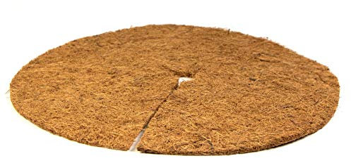 mgc24® Kokos-Mulchscheibe - Abdeckscheibe als Winterschutz/Frostschutz/Kälteschutz für Pflanzen und Bäume - Ø 45cm Natur