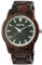 Raptor Herren-Uhr Holzuhr Natur Faltschließe Analog Quarz RA20323 (grün/Eichenholz)