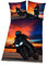Herding Bettwäsche-Set, Motorrad-Wendemotiv, Kopfkissenbezug 80 x 80 cm, Bettbezug 135 x 200 cm, Mit leichtläufigem Reißverschluss, Baumwolle/Renforcé