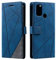 SONWO Hülle für Oppo A53s / Oppo A33 2020, Premium Leder PU Handyhülle Flip Case Wallet Silikon Bumper Schutzhülle Klapphülle für Oppo A53s / Oppo A33 2020, Blau
