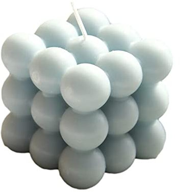 MEYENG Bubble Candle | Nachhaltige Kerze Aus Rapswachs | Bubble Candle Creme | Vegane Deko-Kerze In Würfelform | Handgemacht | Natürliche Duftkerze | Wundervolles Unikat