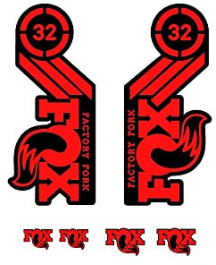 Adesivi compatibili con forcella bici Fox Factory Fork 32 29'' mod-2