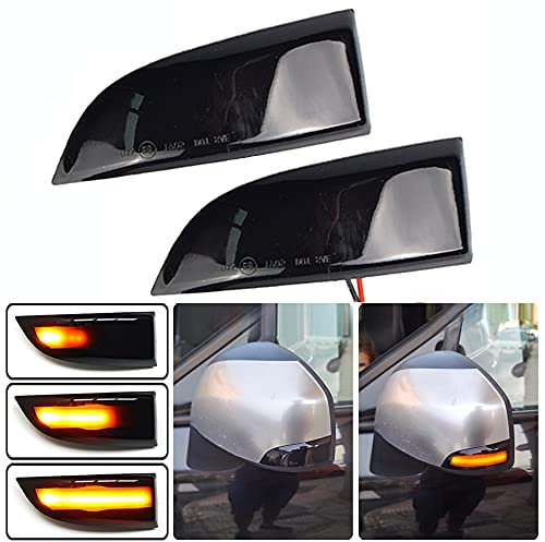 Hacreyatu Feux clignotants LED dynamiques pour R-enault Megane MK3 Laguna III X91 Scenic Fluence Latitude Grand Scenic (jaune)