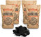 Brightflame Organic Restaurant Grade Lumpwood BBQ Charcoal for Barbecues, Pizza Ovens, Kamado bbq, Fire pits, Braai, Camping barbecue, and more, 50L bag (4x50L), Black (BF50)