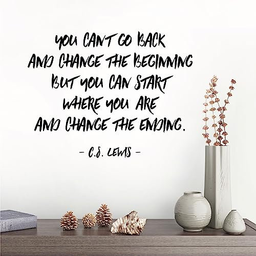 C.S Lewis Wandtattoo Zitat [Schwarz]