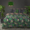 Velosso Tropical Jungle Leopard Palm Fern Leaves Bedding Set with Pillowcases (Double)