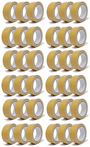 gws 36 Rollen Doppelseitiges Verlegeband - Stark klebendes Teppichband mit Folienträger, Profi-Qualität für Teppiche & PVC-Böden je Rolle 25 m x 38 mm
