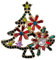 GFM® Weihnachtsbaum-Brosche mit funkelnden Strasssteinen (Brch-Chris-Tree-B), S, Metall