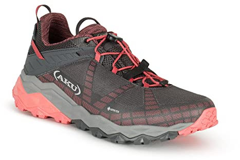 AKU W Flyrock GTX Grau - Gore-Tex Schneller dynamischer Damen Gore-Tex Wanderschuh, Größe EU 41 - Farbe Anthracite -