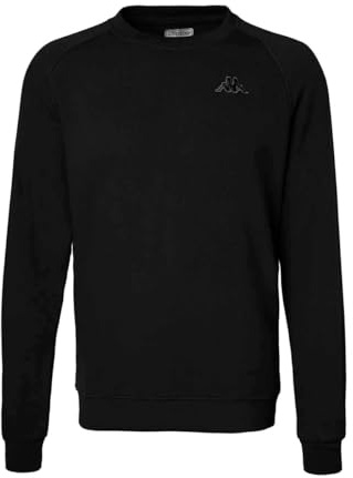 Kappa - Felpa, Uomo, Cotone, Sportivo, Modello: Logo Korpo Caimali