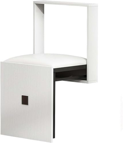 UIILO Faltbarer Wandhocker Wandmontierter 7 cm Ultradünner Klappstuhl Geeignet für Eingangsbereiche Wandklappstuhl Klappstuhl (B)