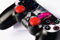 Set mit 4 Joystick-Schutzfolien, kompatibel mit Allen Konsolen-Controllern/G-MOTIONS, Personalisierung Ihrer Joysticks, besserer Griff und Rundumschutz - G Curve Rot