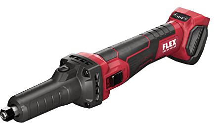 Flex DGE 25 518867 - Lijadora recta (batería sin batería, 4 niveles 10000/15000/20000/25000 1/min, tensión 18 V, cuello largo)