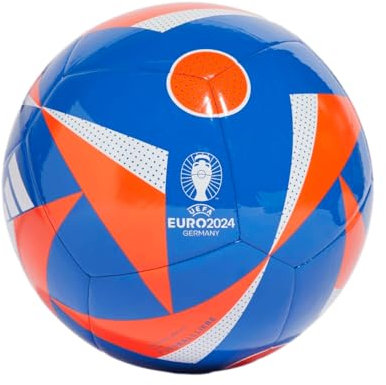 adidas Unisex-Adult Euro24 Club Ball, Glory Blue/Solar Red/White, 5