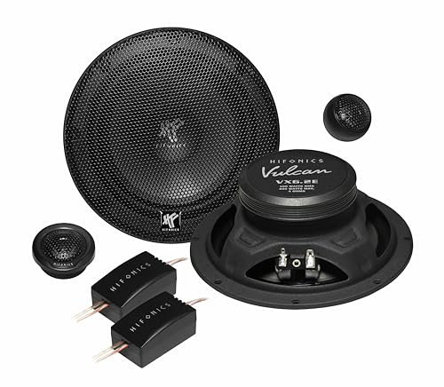 Hifonics VX6.2E - 16,5cm (6.5) - 2-Wege-Komponenten-Lautsprechersystem | 1 Paar | EInbau-Lautsprecher für Car-HiFi Fans