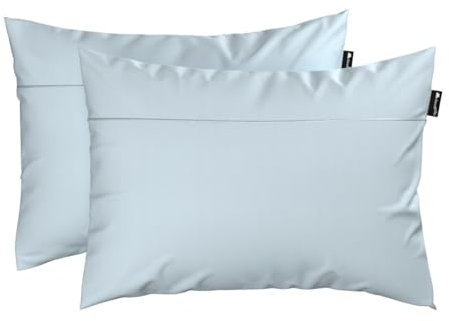 Cloudpillo Kissenbezug - Duo-Pack - Antibakteriell - Luxuriöse Baumwolle - Nachhaltig Produziert - Ultraweich - Hygienischer Komfort - Blau - 50x70cm - 2 Stück - Ideal für Empfindliche Haut