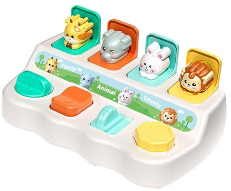 Sharplace Boîte de Commutation de Jouets, Causes et Effets, compétences cognitives, développement, Jeu de, tri des Couleurs, Animaux pour Enfants de