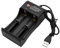 MakerMind Universal USB Ladegerät 2 Slot 3,7V für Akkus Li-Ion NiMH 18650 26650 14500 176