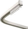 Ceiling Curtain Track, Sliding Door White Built-in Invisible Rail Flexible & Curved for S/L/U Shape, Curtain Rail with End Hook, Curtain Single Tracks for Room Divider/Bay Window,One Color,2