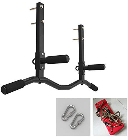 HSWOYEA Balançoire à Barre Horizontale Murale, tractions en Acier pour Garage et Couloir, équipement d'exercice de Gymnastique à Domicile, Charge 250 kg, Noir