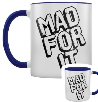 Grindstore Mad for It Tasse mit blauem Innenfutter, zweifarbig