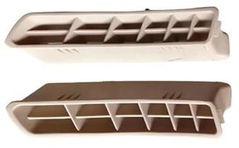 KMAGE Grille D'aération Climatisation Voiture pour VW pour Golf 6 GTI pour Golf MK6 2009 2010 2011 2012 2013 2014 Sortie d'air du Montant A Fenêtre Avant Climatisation Aérateurs(Creamy White)
