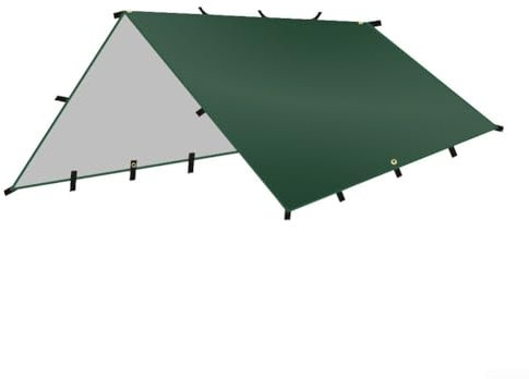 Outdoor Camping Tarp Leichte Wasserdichte Sonnenschutz Picknickmatte 210D Polyester (Grün)