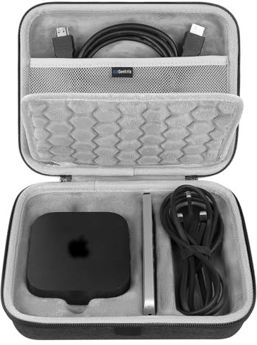 Geekria Hard Shell Travel Carrying Case, Compatible with TV 4K 2024 3rd Generation, TV 4K 2022 3rd Generation, TV 4K 2021 2nd Generation, TV Siri Remote (Dark Grey)