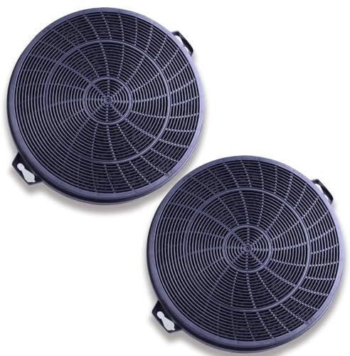 DL SERVICE 2 Filtri a Carbone Attivo Compatibile con Cappa Dehflex AK01 e altri brand come Whirlpool, Electrolux, Bosch, Aspiratore da Cucina, Ø 21 cm, 2 PEZZI