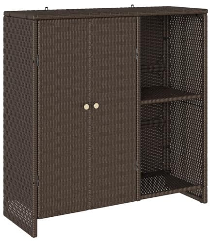 vidaXL Armario de Almacenamiento Marrón 100x36x102 cm Ratán